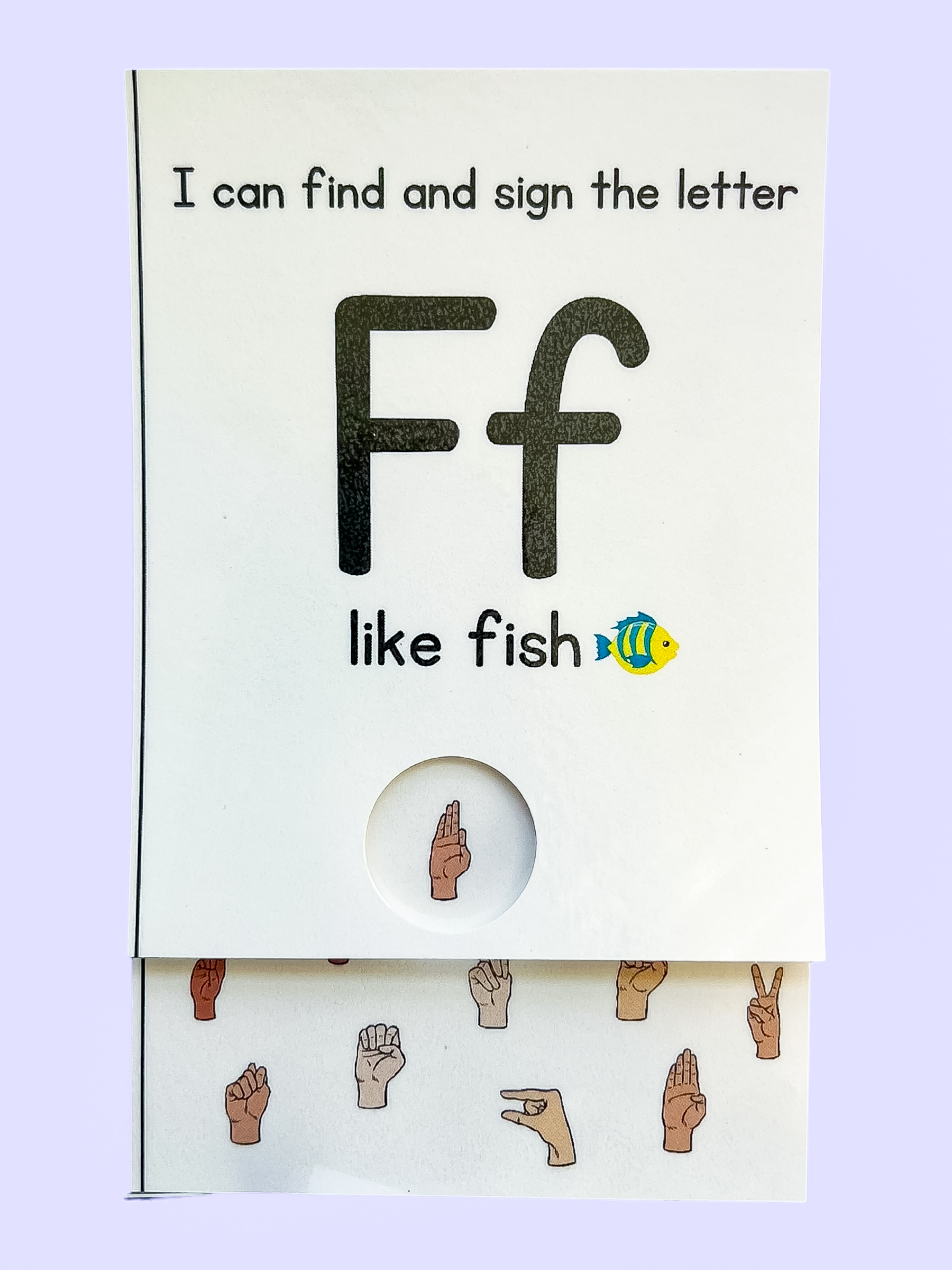 Sign and Seek Alphabet Flashcards - See it. Sign it. Say it.