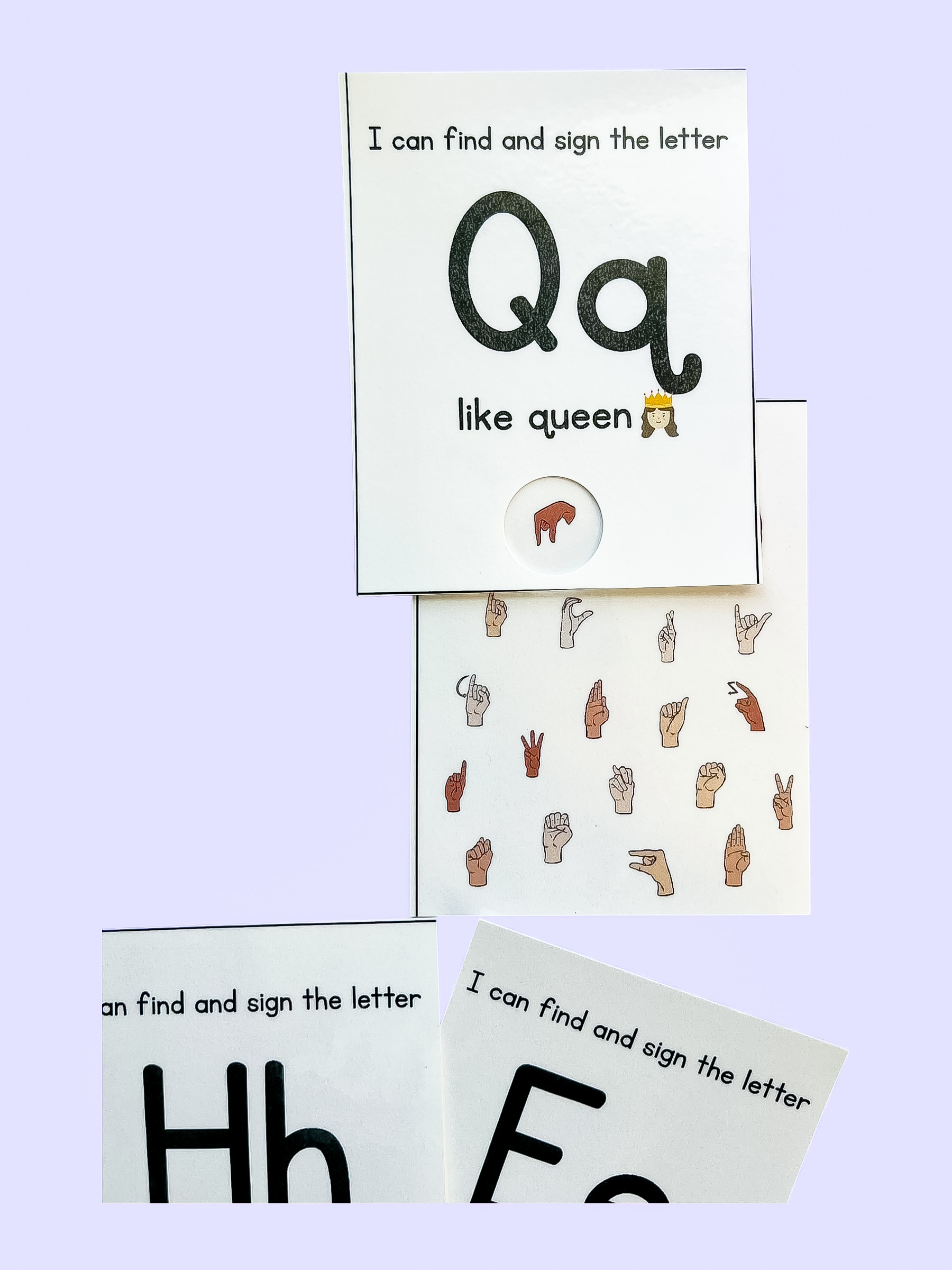 Sign and Seek Alphabet Flashcards - See it. Sign it. Say it.