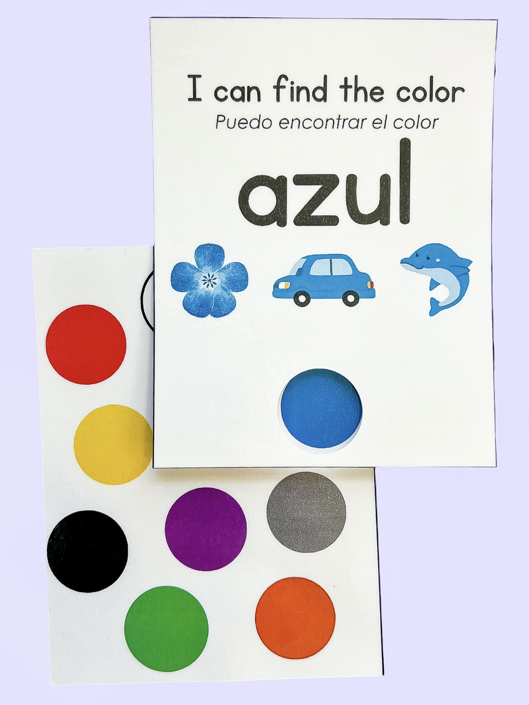 Color Peek Bilingual Flashcards