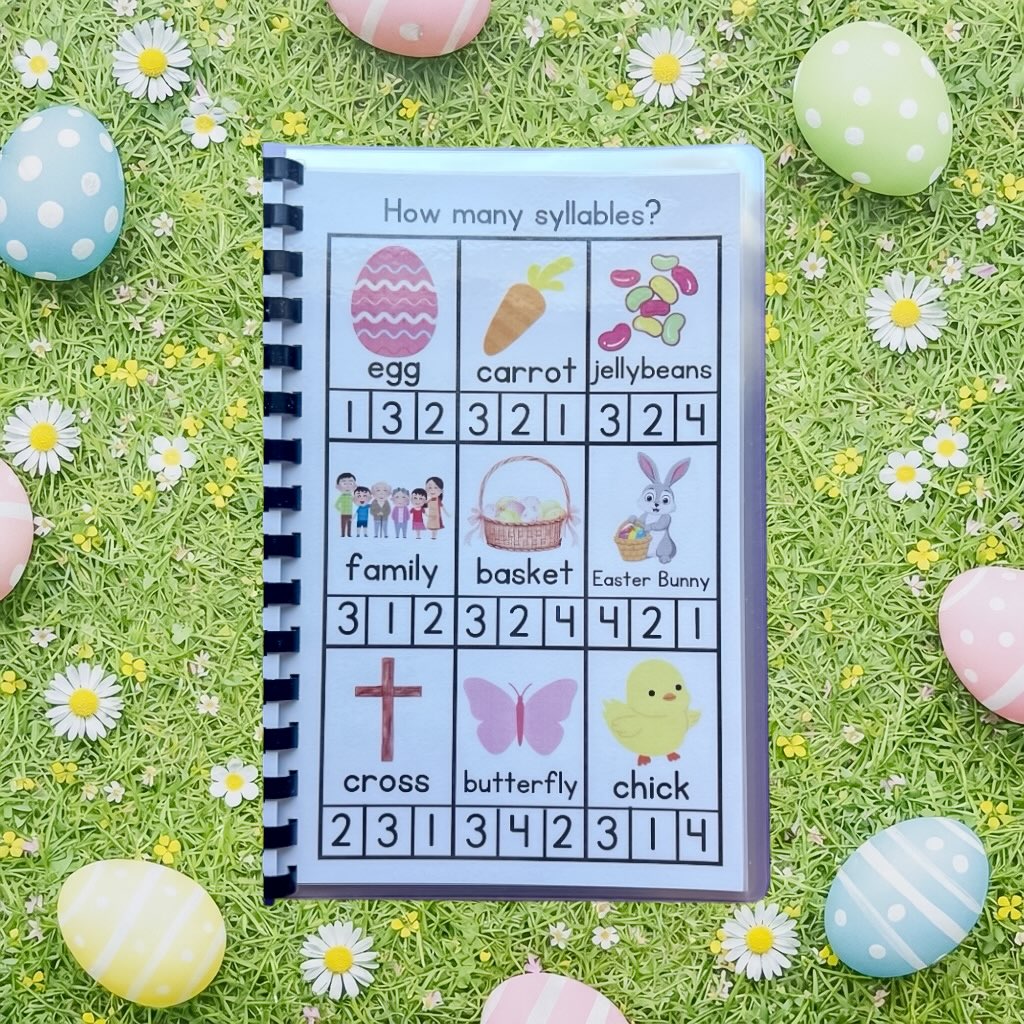 Preschool Easter Workbook
