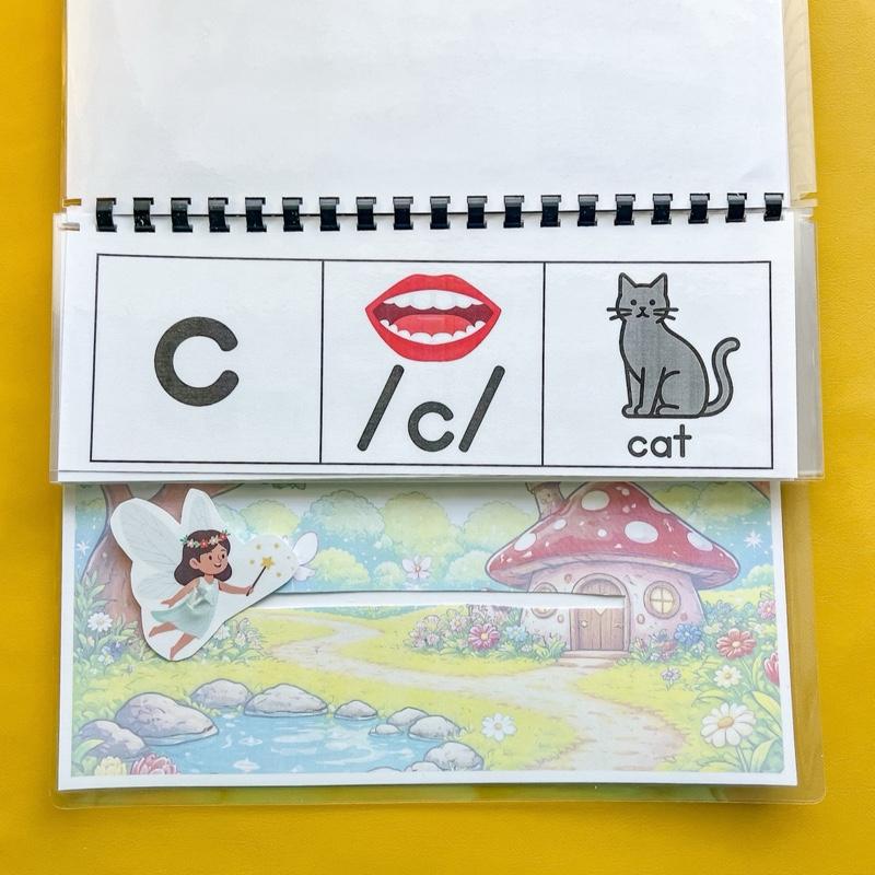 Slide & Say Fairies: Alphabet Letter Sound Practice Book