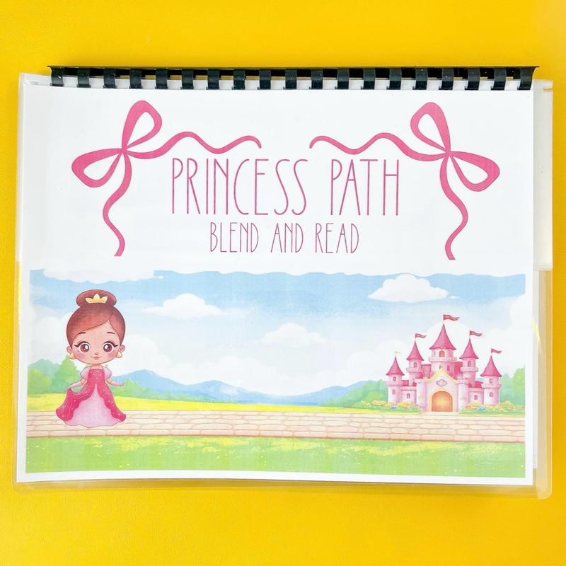 Princess Path Blend & Read Interactive CVC Word Blending Book