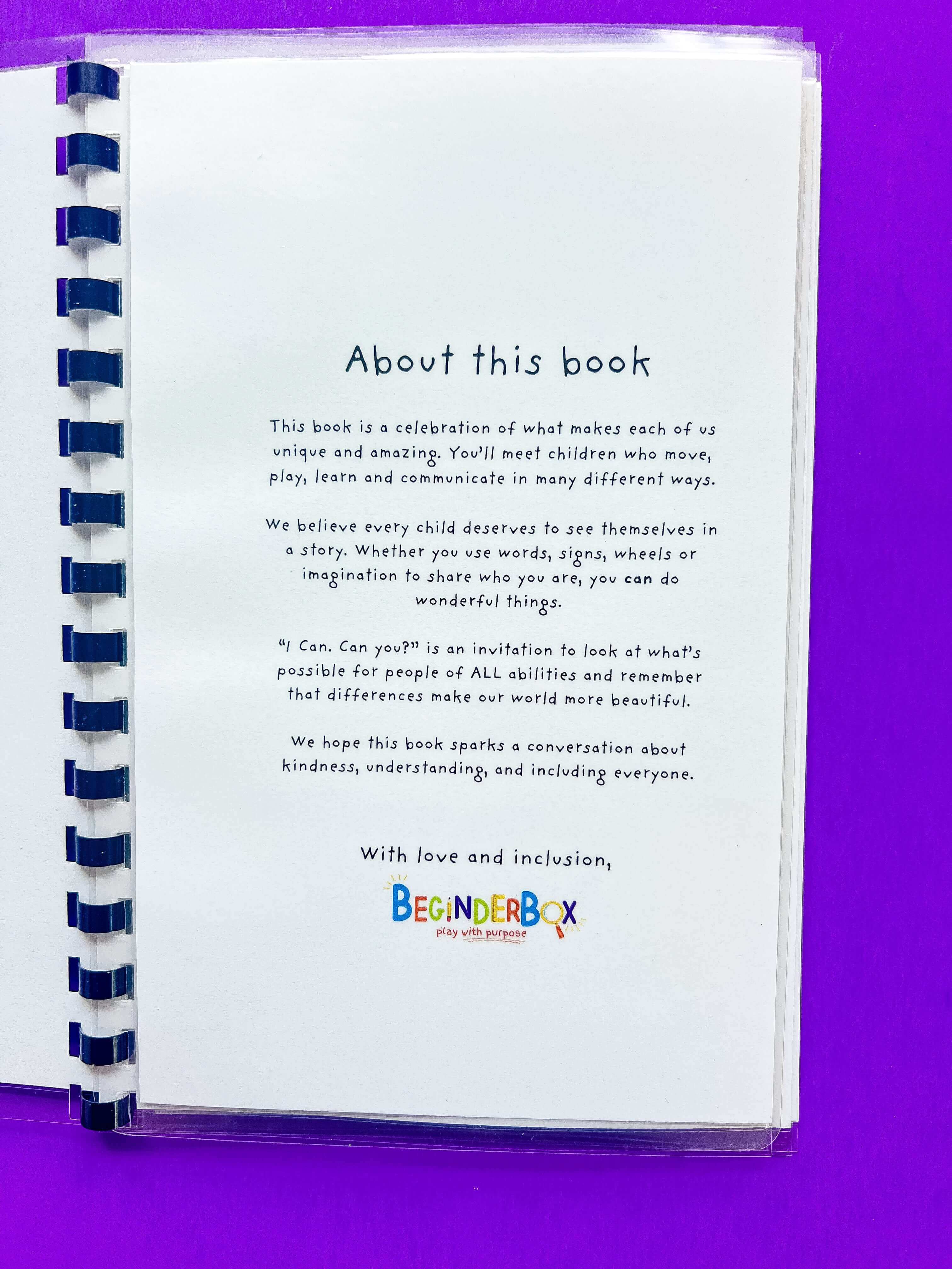 I can. Can you? Inclusive ASL book