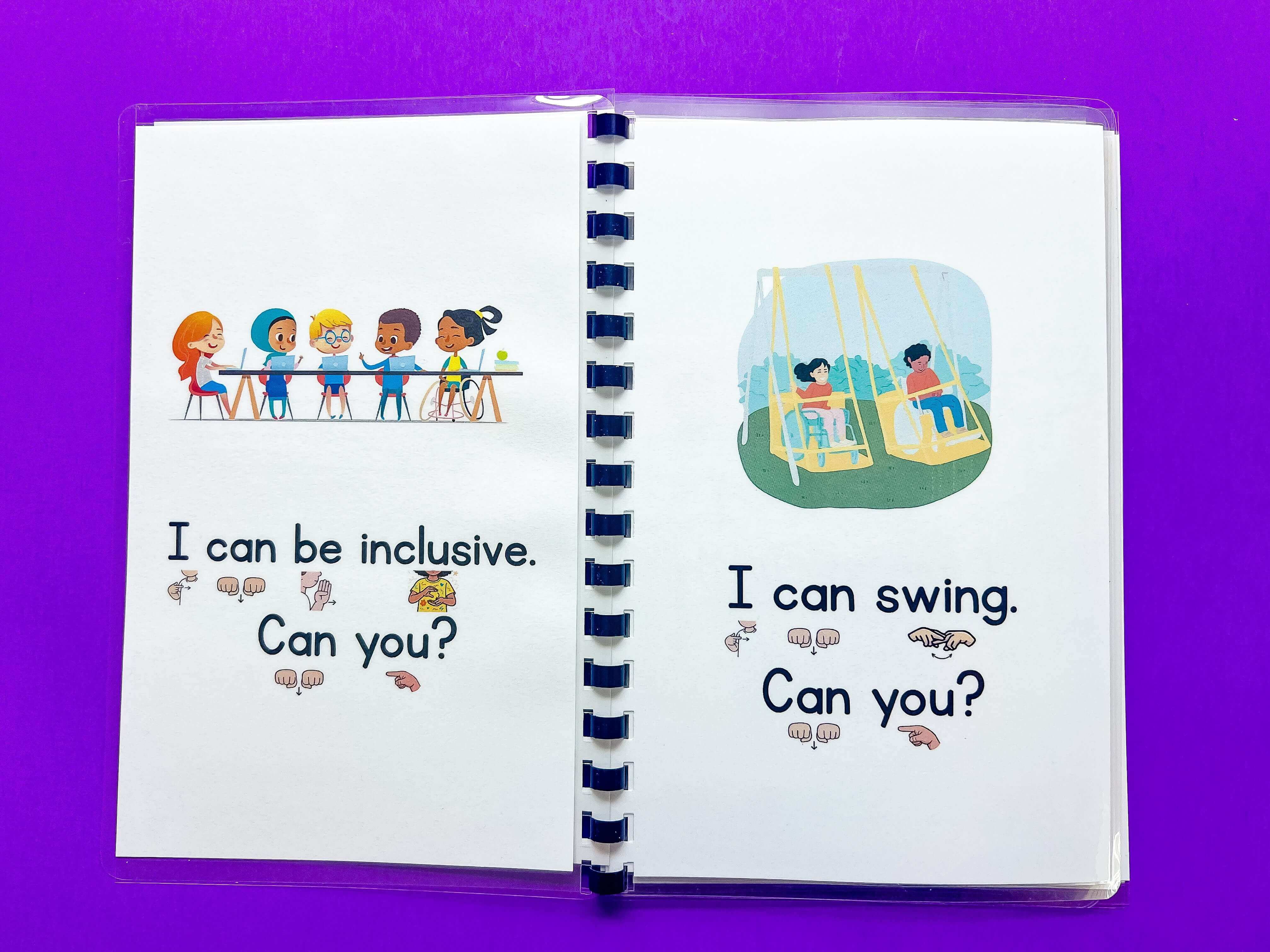 I can. Can you? Inclusive ASL book