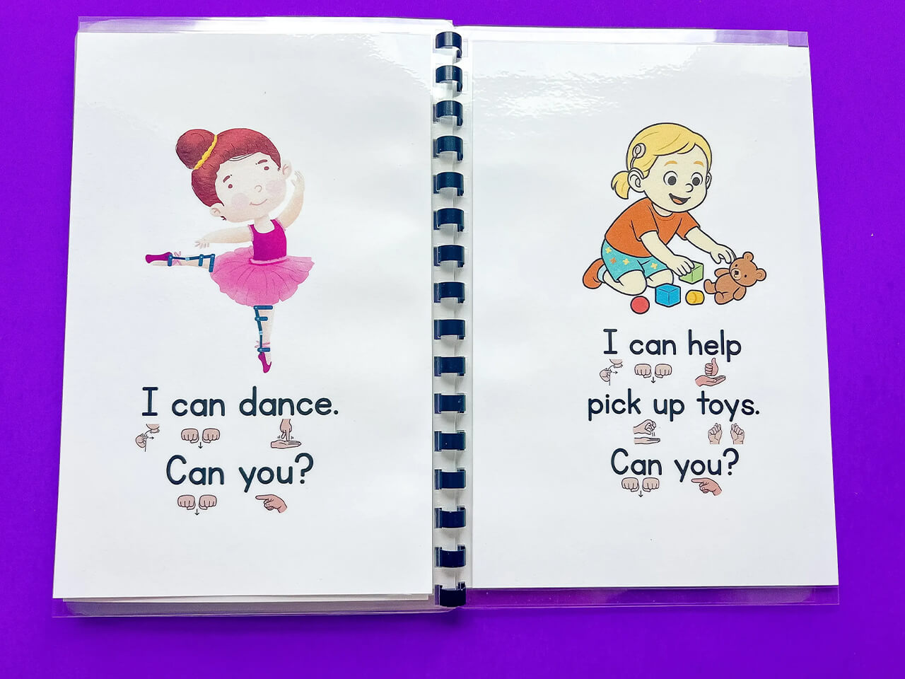 I can. Can you? Inclusive ASL book