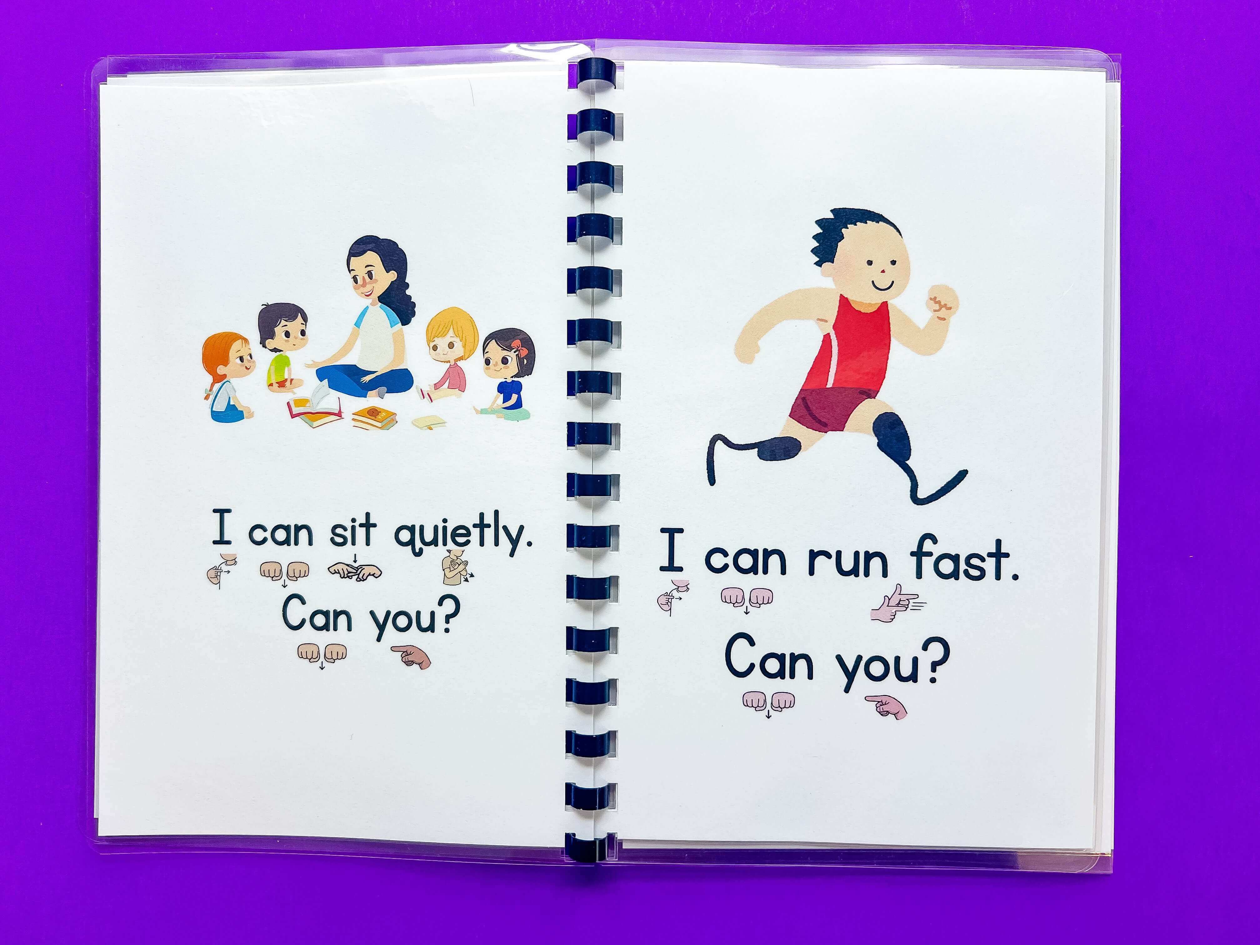 I can. Can you? Inclusive ASL book