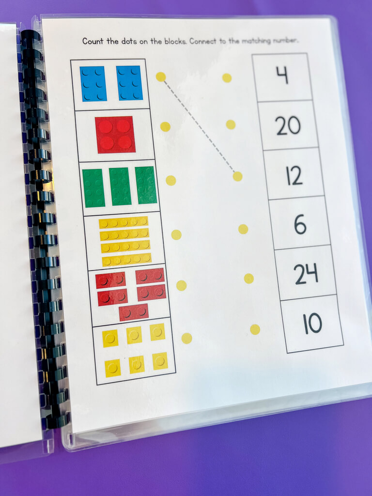 Building Up Little Minds Brick by Brick Learning Workbook Reusable