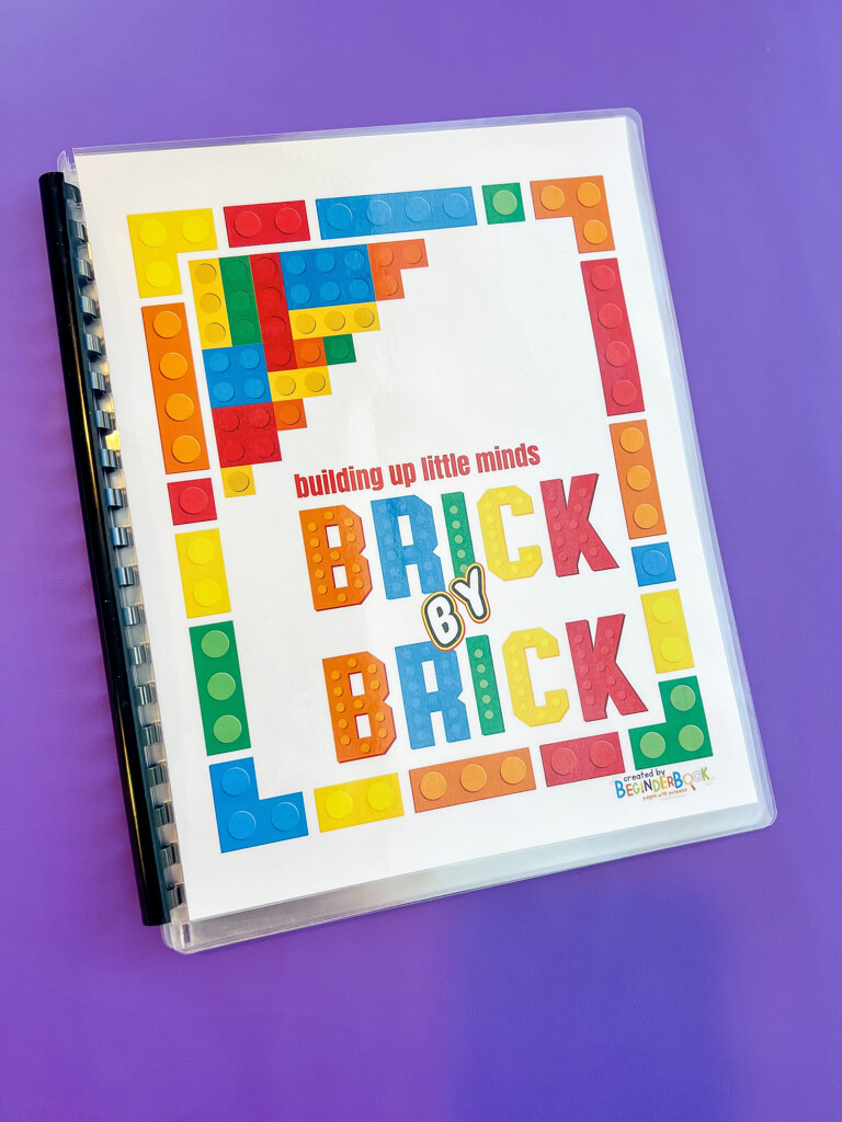 Building Up Little Minds Brick by Brick Learning Workbook Reusable