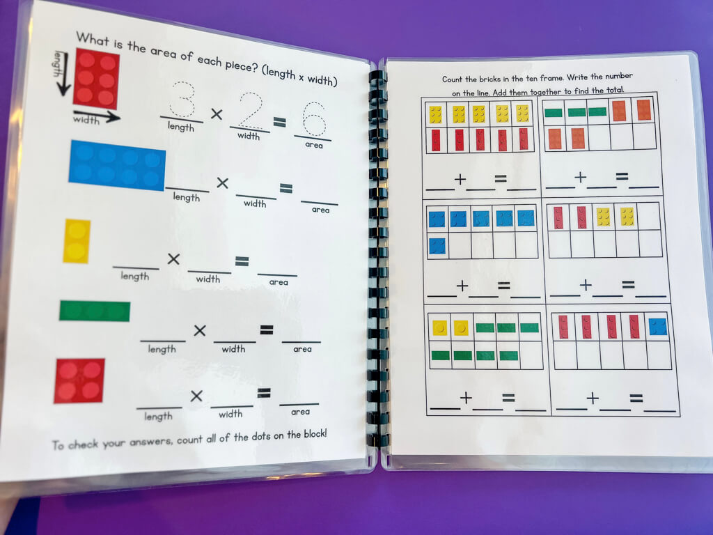 Building Up Little Minds Brick by Brick Learning Workbook Reusable