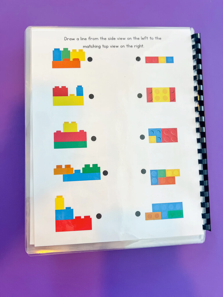 Building Up Little Minds Brick by Brick Learning Workbook Reusable