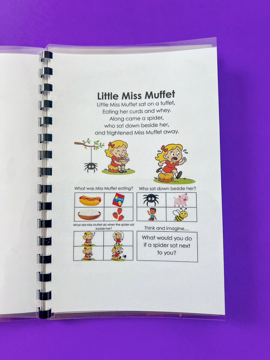 Rhyme Time Comprehension for Preschoolers and young children