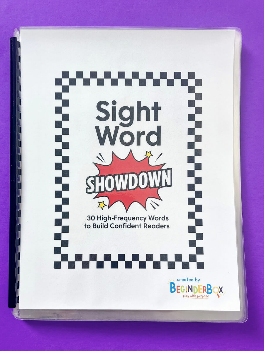 BeginderBook Sight Word Showdown: Clap, Trace, Write, Read! 30 Sight Words That Stick
