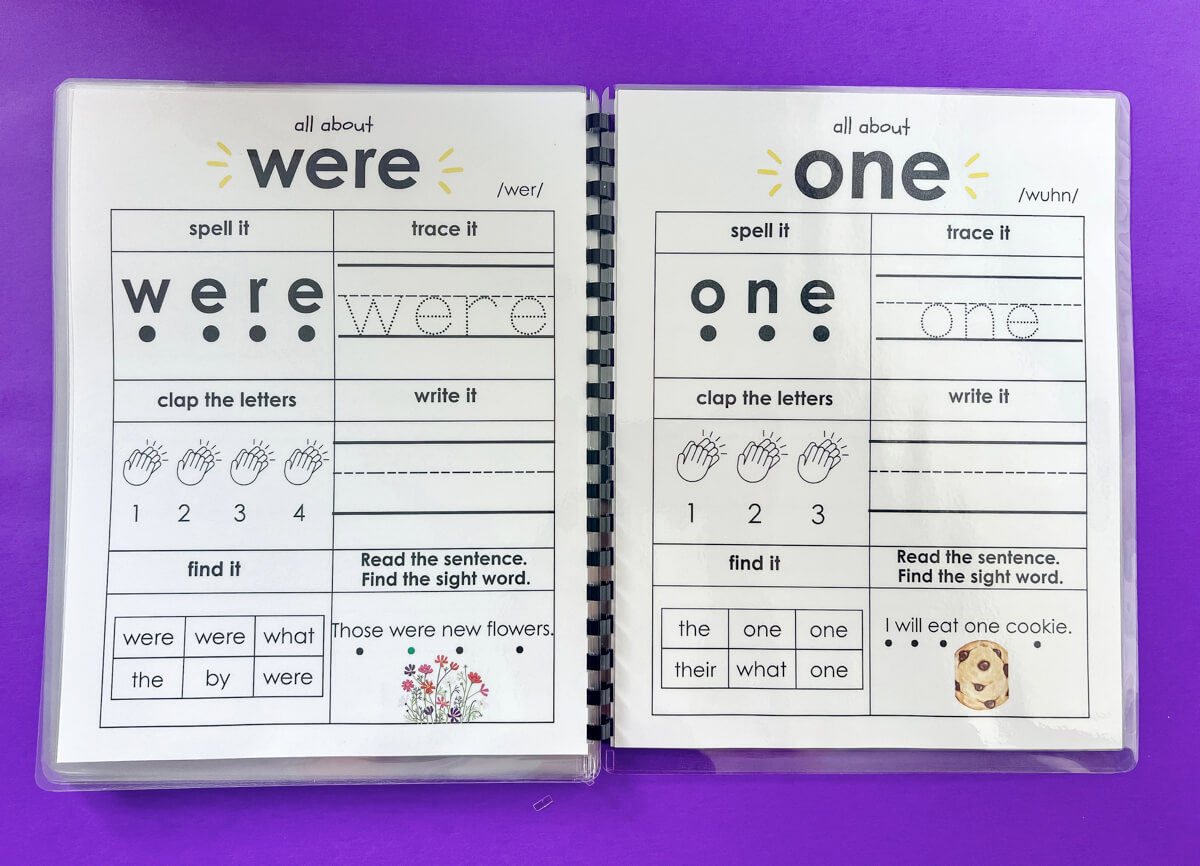BeginderBook Sight Word Showdown: Clap, Trace, Write, Read! 30 Sight Words That Stick