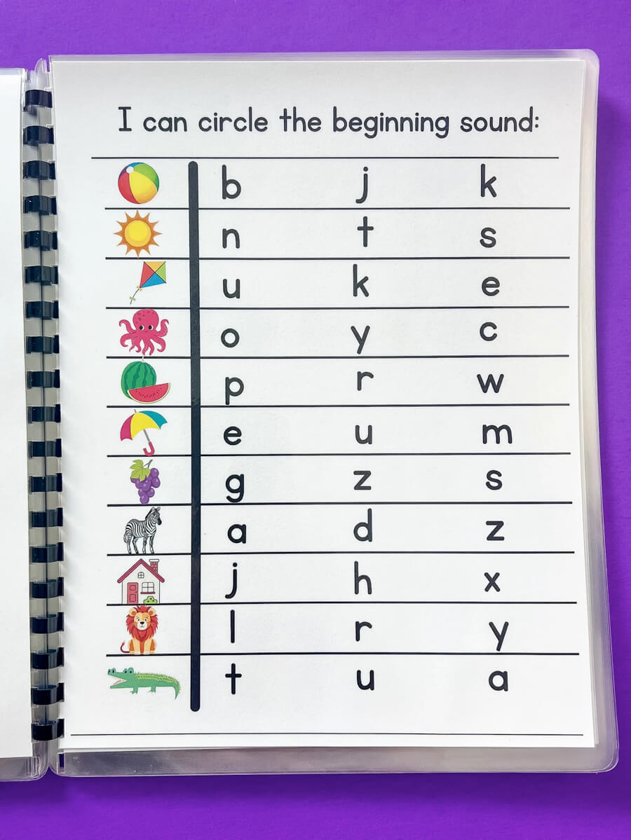 BeginderBook: The Ultimate Kindergarten Prep Workbook - Laminated Spiral Bound Pages for Kids Learning & Prepping for School