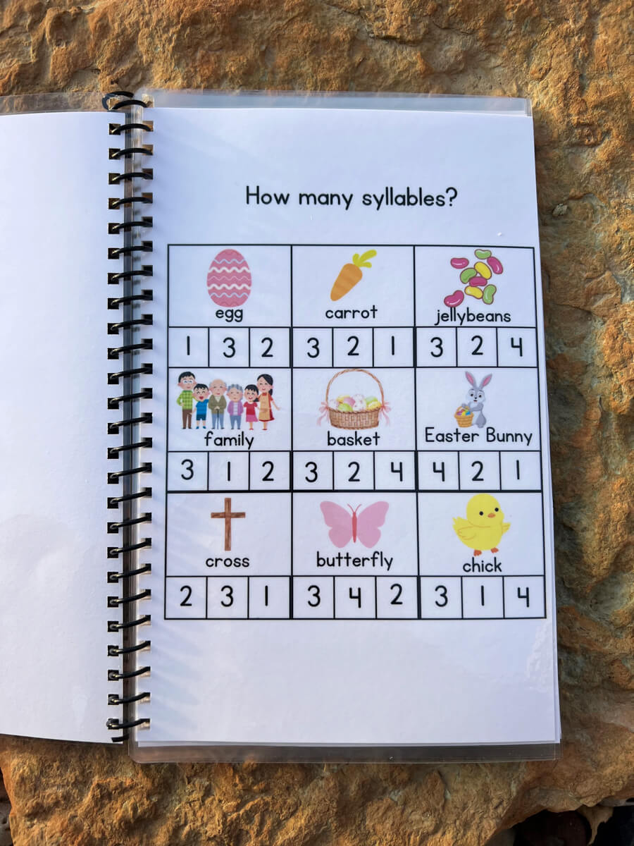 Preschool Easter Workbook