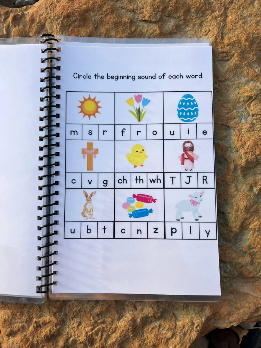 Preschool Easter Workbook