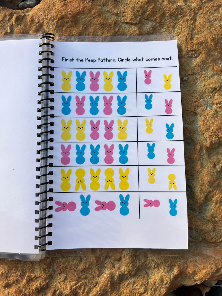 Preschool Easter Workbook