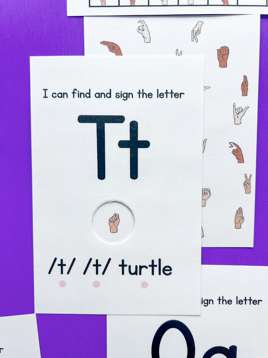 Sign and Seek Alphabet Flashcards - See it. Sign it. Say it.
