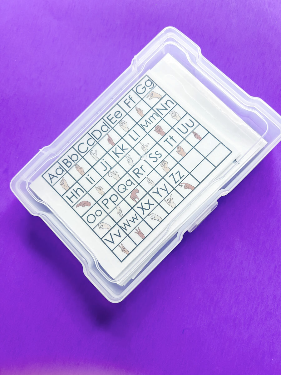 Sign and Seek Alphabet Flashcards - See it. Sign it. Say it.