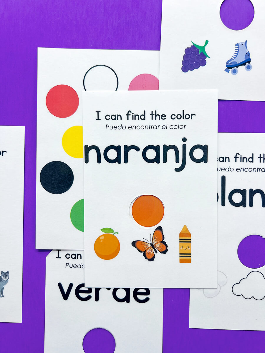 Color Peek Bilingual Flashcards