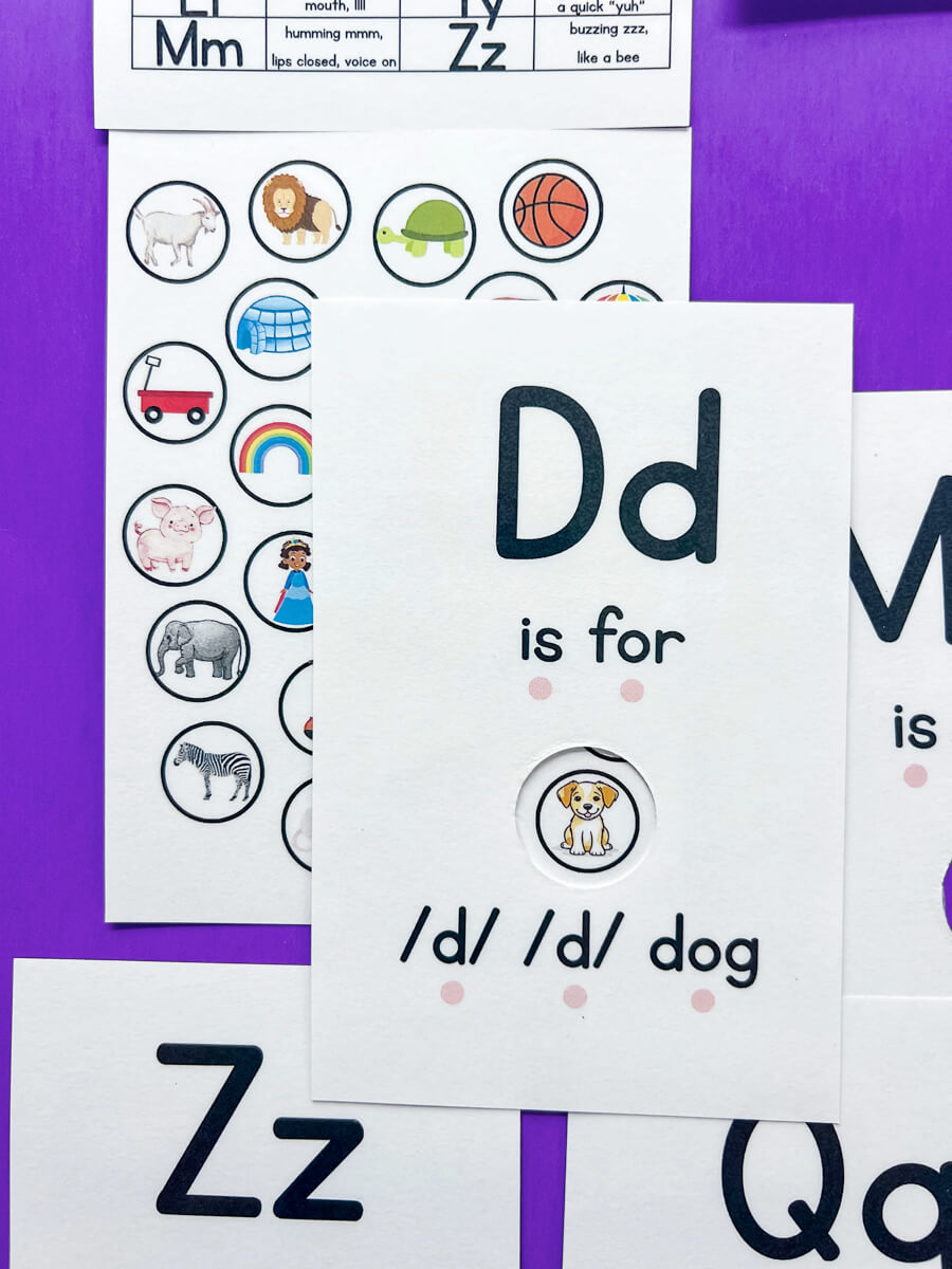 Peek and Match Phonics Cards - Beginning Sounds